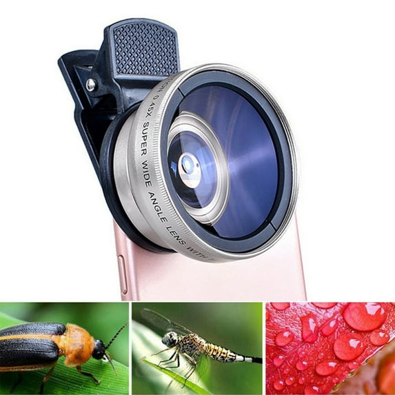 TOPRenddon Phone Camera Lens Kit 2-in-1 | 0.45X Wide Angle + Macro HD Lens | Universal Clip | 49mm Multi-Coated Optical Glass