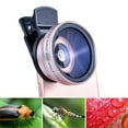 thumbnail image 1 of TOPRenddon Phone Camera Lens Kit 2-in-1 | 0.45X Wide Angle + Macro HD Lens | Universal Clip | 49mm Multi-Coated Optical Glass, 1 of 9