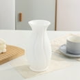 thumbnail image 1 of TOPRenddon Plastic Vase with Ceramic Appearance, Non-Fragile Decorative Art Vase, White Tabletop Decoration, Warm House Gift for Wedding/Dining Table/Bookshelf/Office, 1 of 7