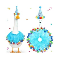TOPRenddon Porch Goose Costume Set - 23 Inch Holiday Dress Up Outfit for Outdoor Goose Decor | Christmas Easter Halloween Thanksgiving Seasonal Decorations
