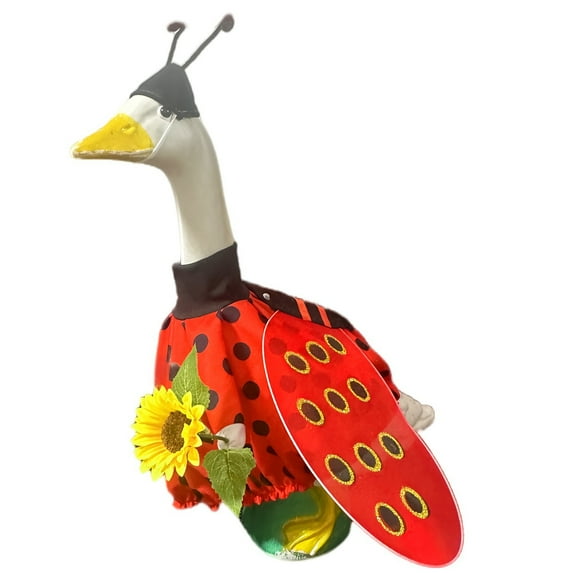 TOPRenddon Porch Goose Outfit – Adjustable 23” Spring Garden Statue Costume, Fade-Proof Holiday Yard Decor for Easter, Graduation & 4th of July