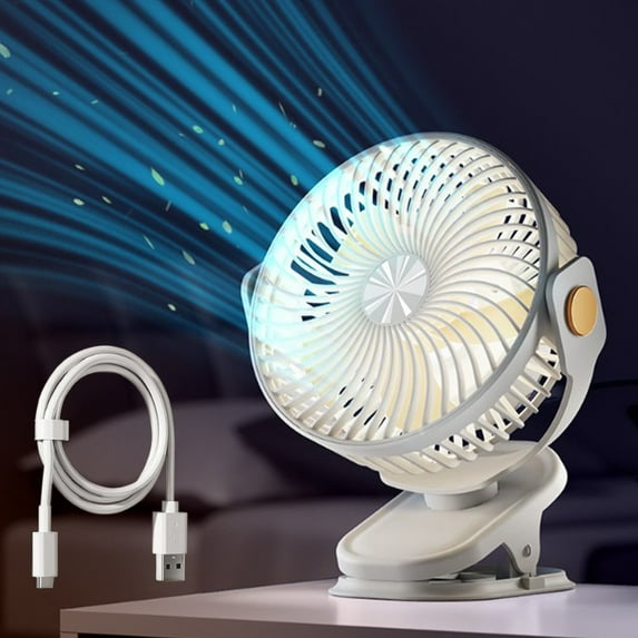TOPRenddon Portable Desk Fan,Battery Operated Fan Travel Fan, Small Personal Desktop Fan, Standing Fan for Travel Office Home Outdoor Dorm
