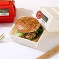 thumbnail image 1 of TOPRenddon Portable Hamburger Bento Box – Eco-Friendly Leak-Proof Lunch Container for Office, Travel, Picnics | Multi-Compartment Meal Prep Box with Stylish Design, 1 of 6