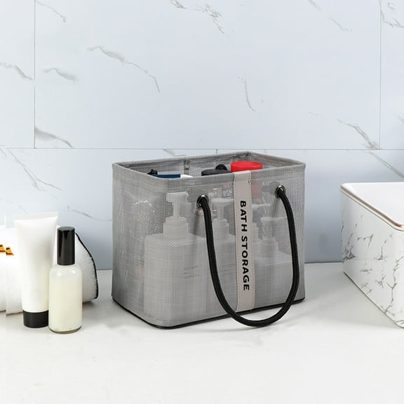 TOPRenddon Portable Hanging Shower Caddy Organizer – Water-Resistant Mesh Bath & Gym Storage Bag for Camping, College Dorms, Travel