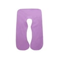thumbnail image 1 of TOPRenddon Pregnancy Pillow Cover U Shaped Full Body Pillow Case Cover for Maternity,Stretchy Cool Breathable Jersey Fabric, Provides Sleep and Pregnancy Support,Heather Purple, 1 of 5