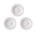 thumbnail image 1 of TOPRenddon Pure White Dinner Plates Set of 3 - Restaurant Quality Pasta & Steak Plates, Elegant European Style Dishware for Home/Hotel/Wedding, 1 of 9