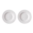 thumbnail image 1 of TOPRenddon Pure White Dinner Plates Set of 2 - Restaurant Quality Pasta & Steak Plates, Elegant European Style Dishware for Home/Hotel/Wedding, 1 of 9