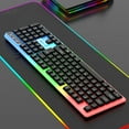thumbnail image 1 of TOPRenddon RGB Backlit Gaming Keyboard – Mechanical Feel Wired Keyboard, Anti-Ghosting & Spill-Resistant Design for PC Streaming Setups, 1 of 6