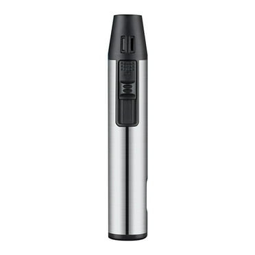 TOPRenddon Refillable Torch Lighter, Silver Exquisite, 1 Pack