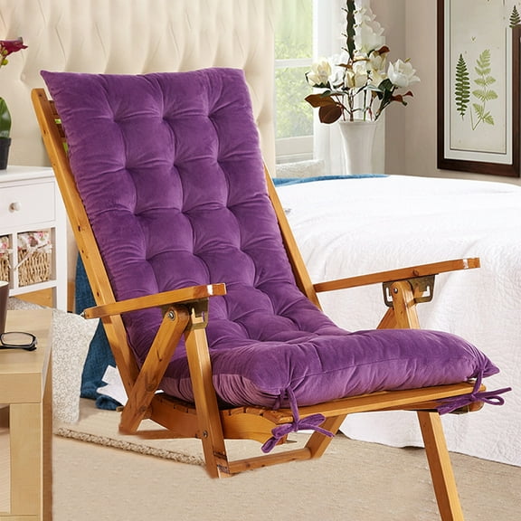 TOPRenddon Rocking Chair Cushion, Weather Resistant Cushions for Chair High Back Rocking Chair Cushion Indoor Outdoor Patio Tufted Lounge Cushion Seat Pads