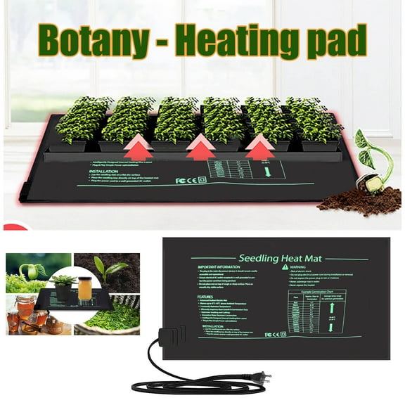 TOPRenddon Seedling Heat Mat Warm Hydroponic Heating Pad Waterproof, Seedl Heat Mat - Standard Warm Hydroponic Heating Pad For Indoor Gardening Heater Mat Seedl Mat Indoor Cultivation