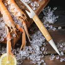 TOPRenddon Shrimp Deveiner Tool and Peeler, Stainless Steel Shrimp Peeler and Shrimp Cleaner Knife, Easy to Use Shrimp Deveiner, Kitchen Tools