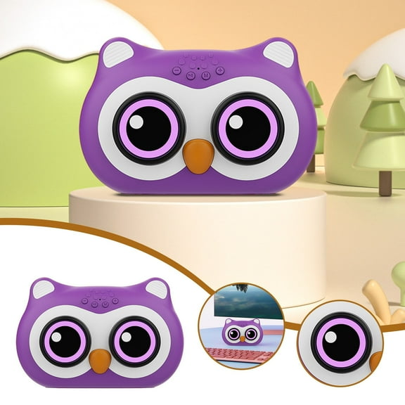 TOPRenddon Small Bluetooth Speaker with Stereo Sound, Bluetooth Protocol 5.0 New Cartoons Owl Bluetooth Speaker Cute Mini Desktop Computer Bluetooth Sound Gift