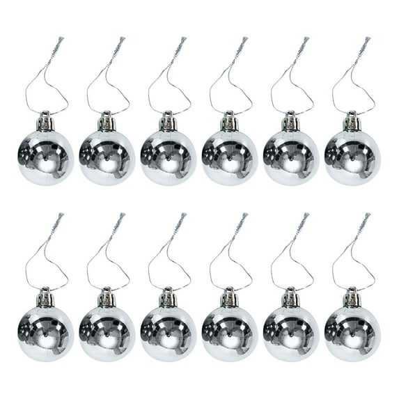 TOPRenddon Small Christmas Ball Ornaments,12 Pcs Of Christmas Ball Ornaments Shatterproof Christmas Decorations Christmas Tree Wedding Party Decorations Ball, 3cm