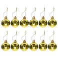 thumbnail image 1 of TOPRenddon Small Christmas Ball Ornaments,12 Pcs Of Christmas Ball Ornaments Shatterproof Christmas Decorations Christmas Tree Wedding Party Decorations Ball, 3cm, 1 of 1