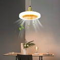 TOPRenddon Socket Fan Light，Ceiling Fan With Lights Enclosed Low Fan