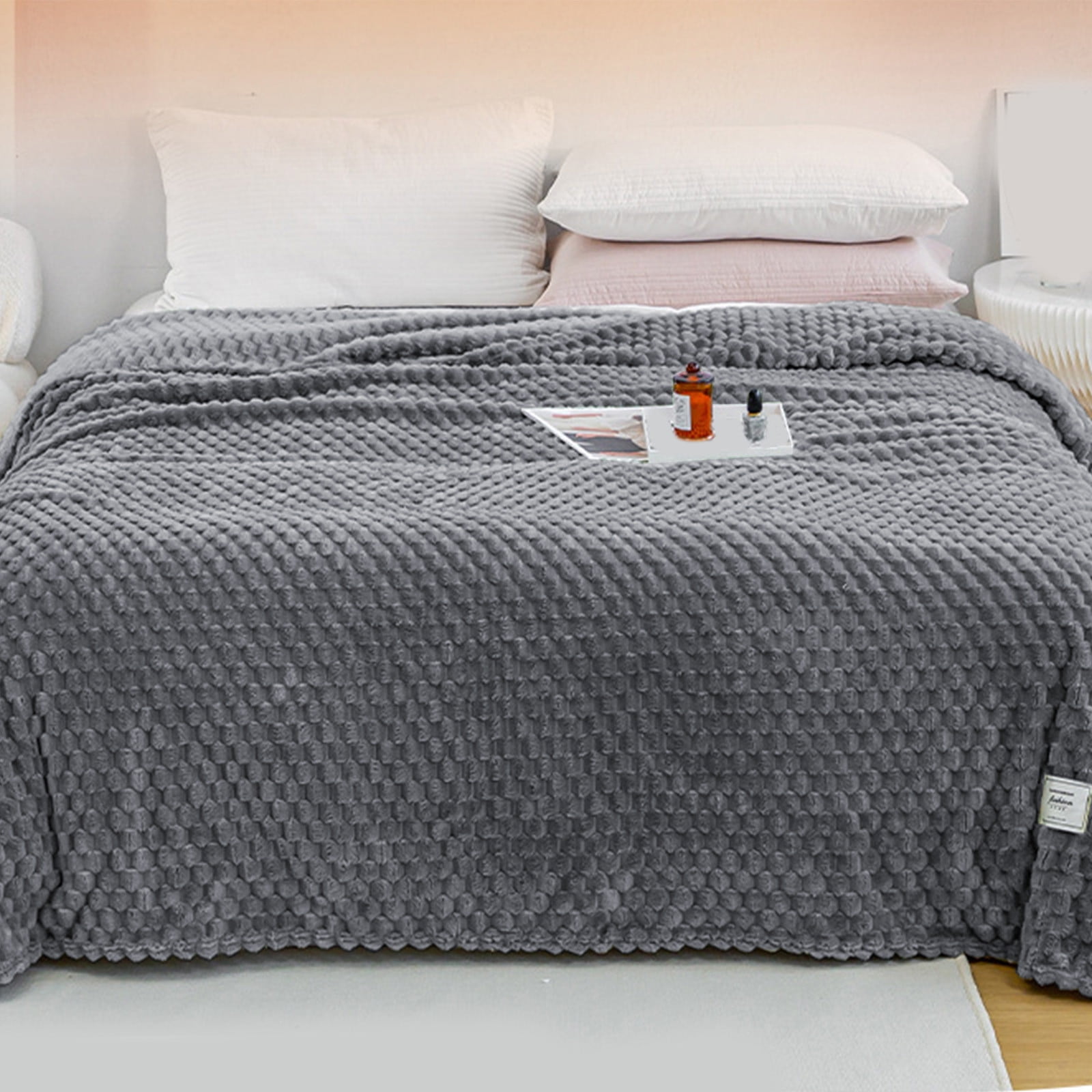 TOPRenddon Summer Blanket Overstock Queens Blanket for Hot Sleepers Cool Comforter Blankets Skin Friendly Plain Printed Washed Cotton Summer Quilt Ventilation Quilt Walmart