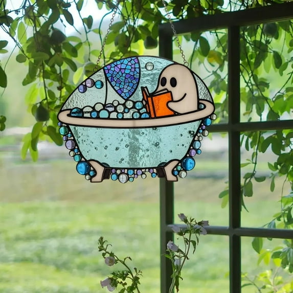 TOPRenddon The Ghost Of Bathing Time Reader's Halloween Decoration