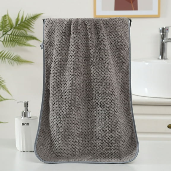 TOPRenddon Thickened Bath Towel – Ultra-Soft 35x75cm Quick-Dry Towels for Gym, Travel & Sensitive Skin, Bougainvillea Print (1-Pack, More Absorbent Than Cotton)