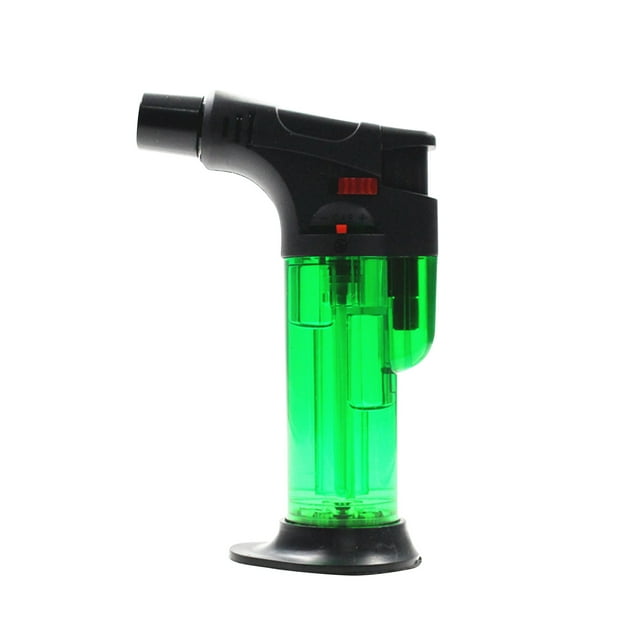 TOPRenddon Torch Lighters Butane Refillable Lighter Single Jet Flame Windproof Torch Lighter Multi Utility Mini Gas Lighter Blow Torch Lighters for Candle Fireplace Camping Grill BBQ Kitchen