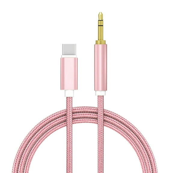 TOPRenddon USB C to 3.5mm Audio Aux Jack Cable Type C to Male Adapter Dongle Stereo Extension Audio Cord for Car,Headphone,Speakers Compatible with iPhone 15 Pro Max 15 Plus Galaxy S23 S22 S21 S20