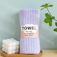 thumbnail image 1 of TOPRenddon Velvet-Spun Striped Bath Towels – Thickened 35x75cm Luxury Towels for Face, Gym, Spa (Hypoallergenic, Quick-Dry), 1 of 3