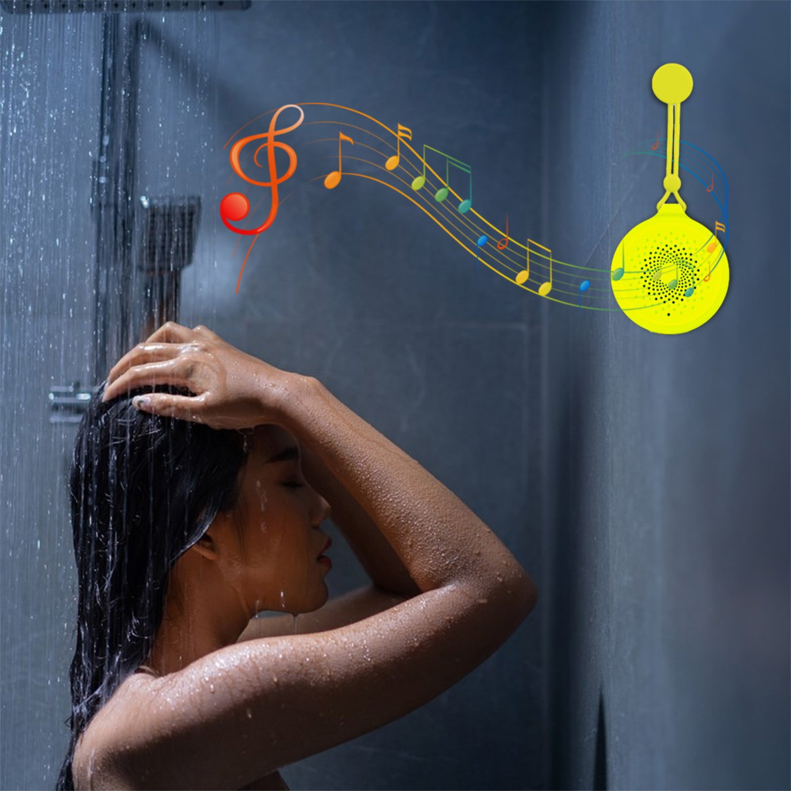 TOPRenddon Waterproof Shower Wireless Bluetooth Speaker, Bluetooth