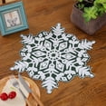 thumbnail image 1 of TOPRenddon Winter Snowflake Table Runner, Christmas Heat Insulating Mats, Easy to Clean, Versatile for Home Parties, 1 of 6
