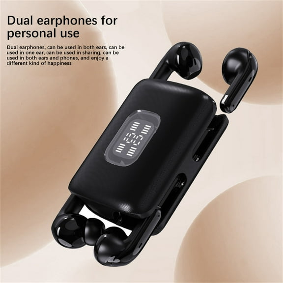 TOPRenddon Wireless Earbuds, Bluetooth Headphones 5.3 HiFi Stereo, 4PCS Wireless Earphones with ENC Noise Cancelling Mic, LED Digital Display in Ear Buds