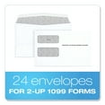 thumbnail image 1 of TOPS 1099 Double Window Envelope, Commercial Flap, Gummed Closure, 5.63 x 9, White, 24/Pack, 1 of 3