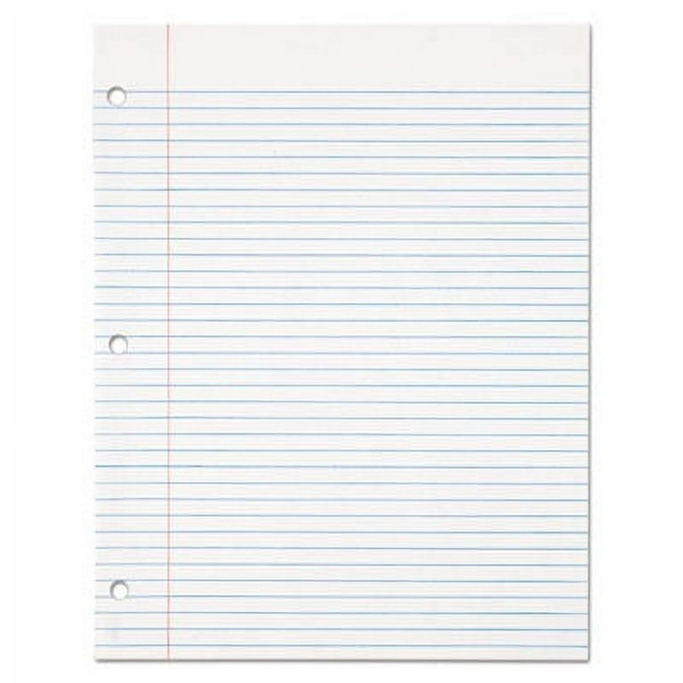 Filler Paper, 3-Hole, 8.5 x 11, Medium/College Rule, 500/Pack Filler Paper, 3-Hole, 8.5 x 11, Medium/College Rule, 500/Pack