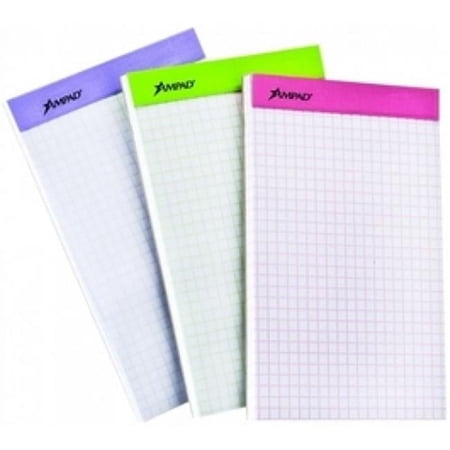 TOPS 20-282 Double Sheet Graph Pads, White - Pack of 12