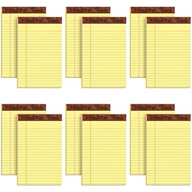 TOPS 5 x 8 Legal Pads, 12 Pack, The Legal Pad Brand, Narrow Ruled