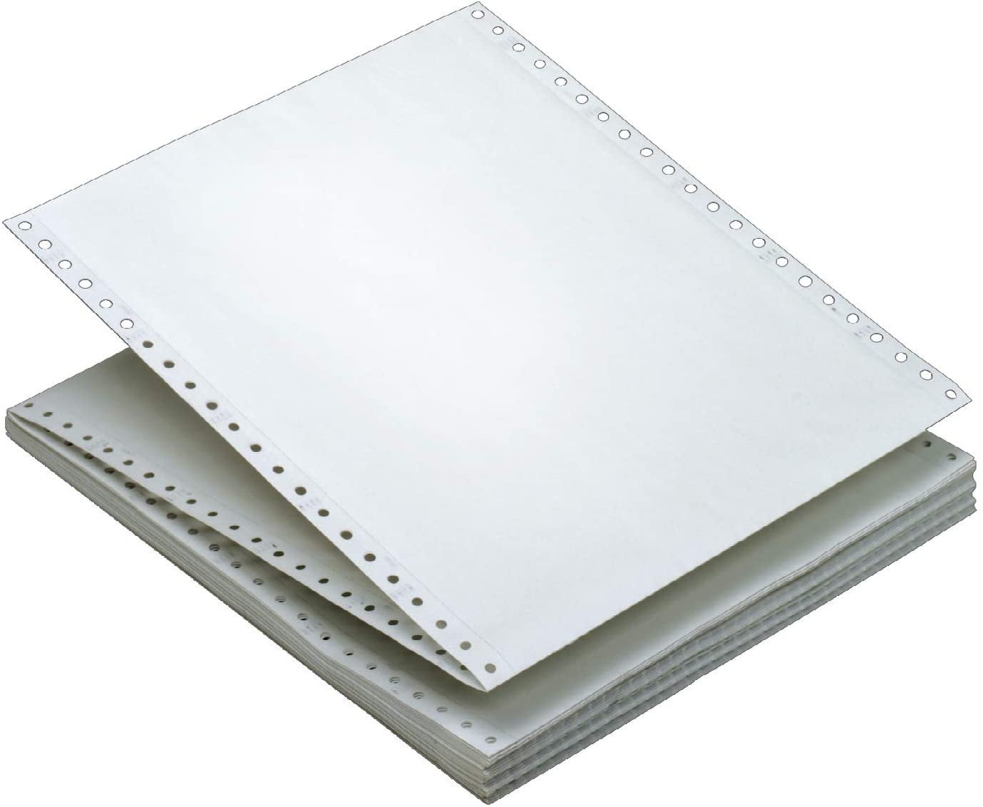 TOPS 5516 Computer Paper Plain  white  Ream Margins  2-part carbonless  15 lb  1650 SH per CTN