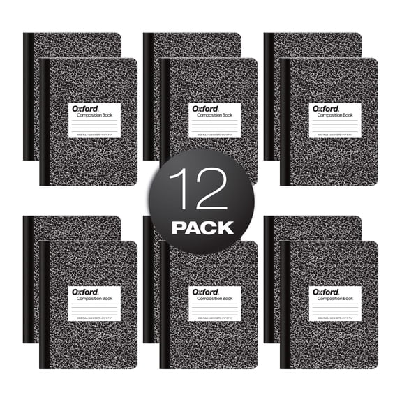 TOPS 63795 Composition Book, Marble Design, Wide Rule, Hard Cover, 100 SH per BK
