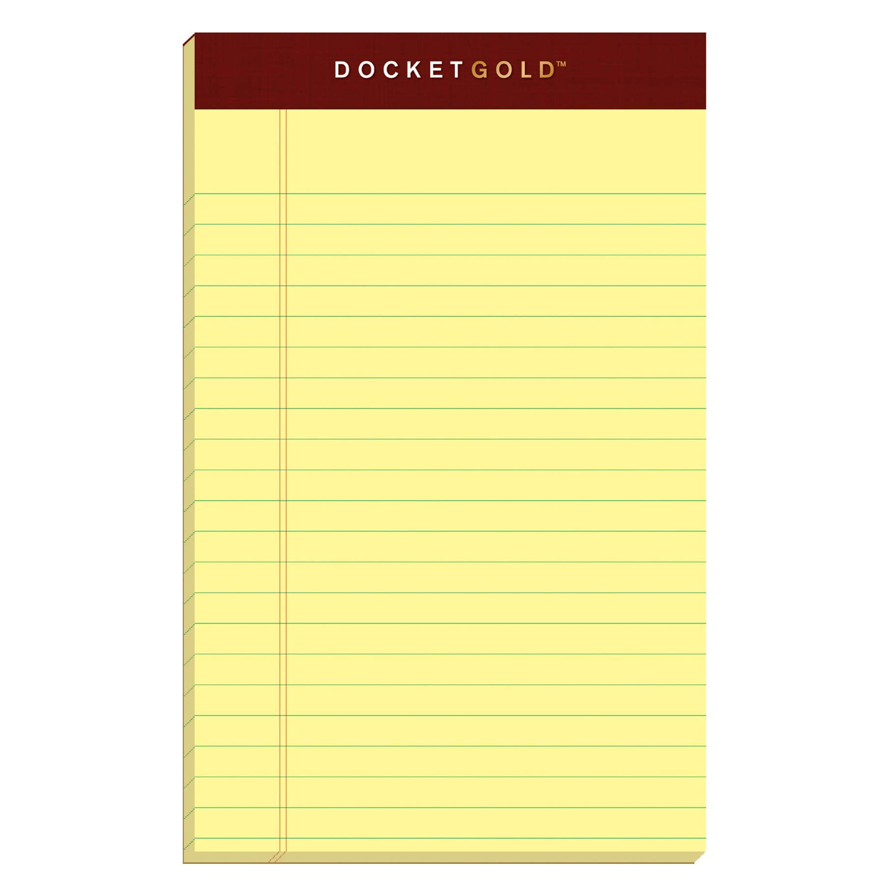 TOPS Second Nature Notepad, 8.5" X 11.75", Wide Ruled, White, 50 Sheets/Pad, Dozen (74880