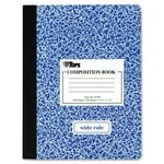 TOPS 63794 Composition Book w/Hard Cover, Legal/Wide, 9 3/4 x 7 1/2, White, 100 Sheets
