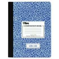 TOPS Composition Book w/Hard Cover, Legal/Wide, 9 3/4 x 7 1/2, White, 100 Sheets