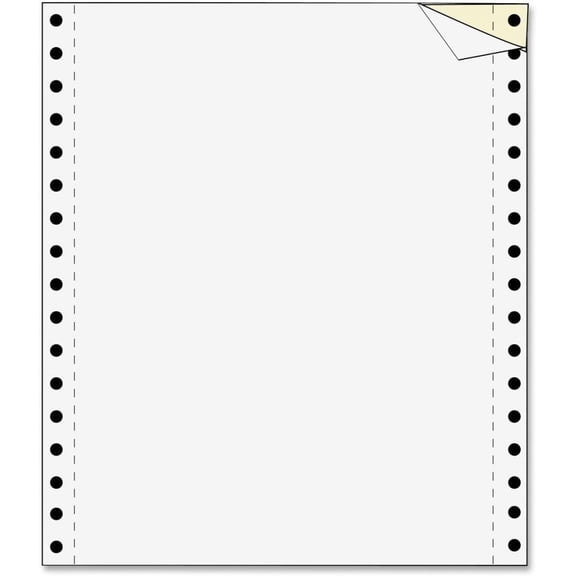 TOPS Computer Paper, 2-Part Carbonless, 8-1/2 x 11 Inches Detached Size, White, 1650 Sheets per Carton 55169