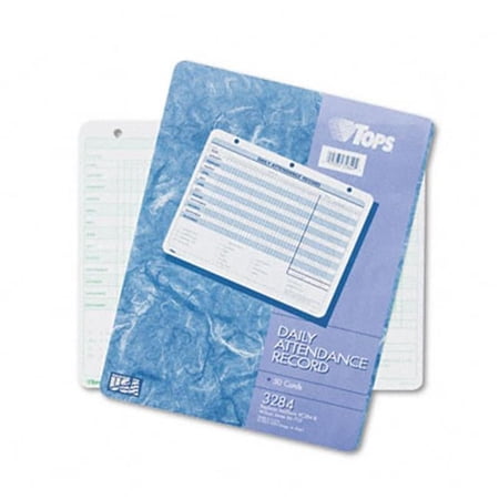 TOPS Daily Attendance Card- 8-1/2 x 11- 50 Forms