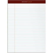 TOPS Docket Gold Writing Pads, 8-1/2 x 11-3/4, Legal Rule, 50 Sheets, 12 Pack