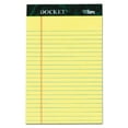 thumbnail image 1 of TOPS Docket Ruled Perforated Pads, 5 x 8, Narrow, Canary, 50 Sheets, 6/Pack -TOP63351, 1 of 6