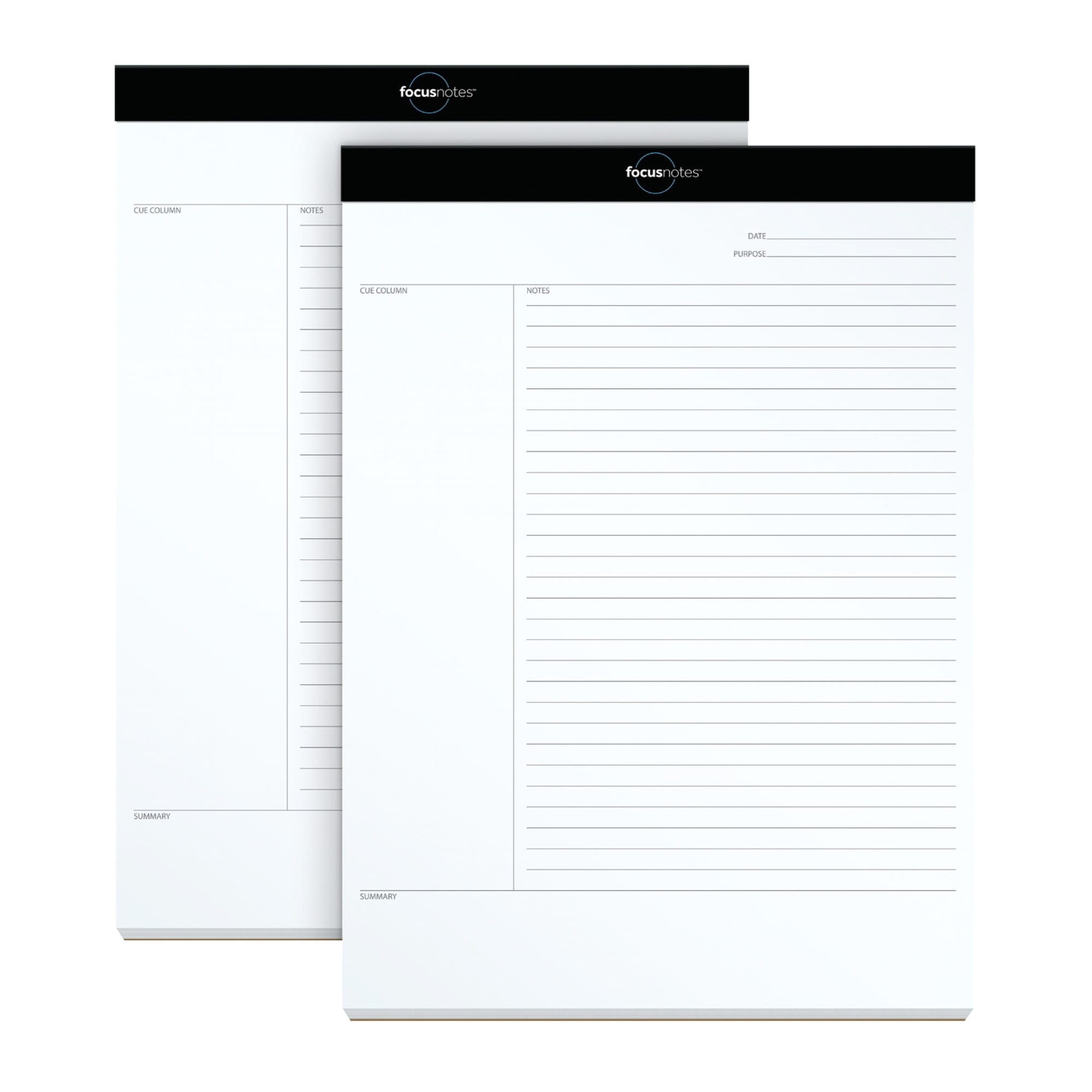 TOPS FocusNotes 15lb Legal Pad, 8 1/2" x 11", White, Pack Of 2