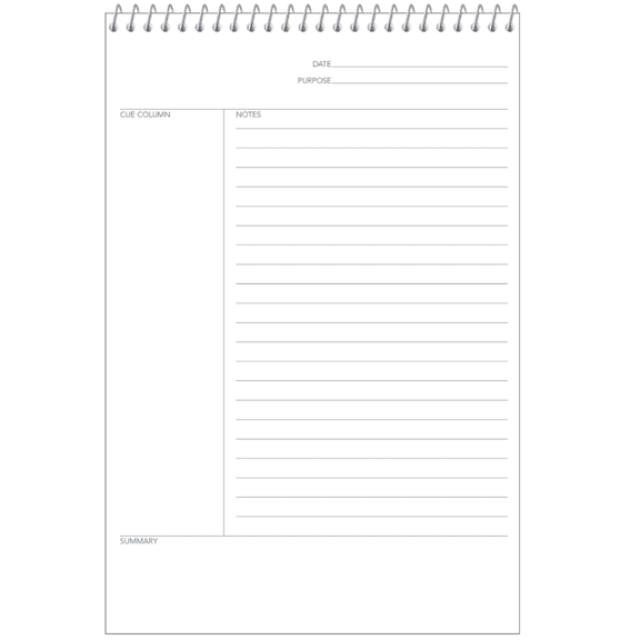 TOPS FocusNotes Top-Wire Notebook, 8 1/2" x 11", Blue/White, 70 Sheets