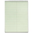 thumbnail image 1 of TOPS Green Tint Steno Books 60 Sheets - Wire Bound - Ruled - 6" x 9" - Green Paper - Hardboard Cover - WireLock - 12 / Pack, 1 of 2
