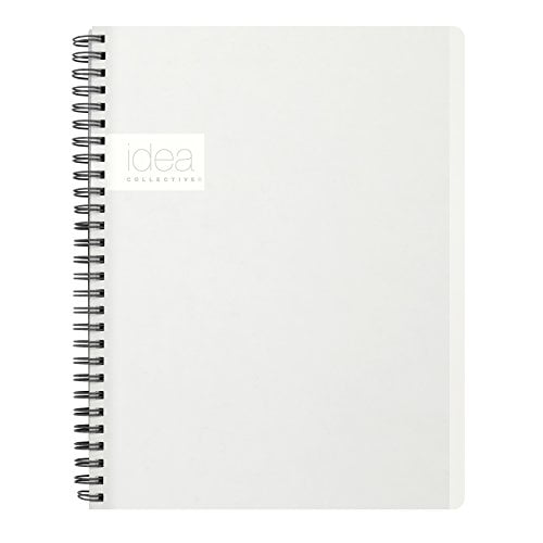Oxford Idea Collective Professional Notebook, Double Wire-O, 9 1/2 x 6 5/8, Ruled, 80 Sheets, White (57014IC)