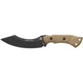 thumbnail image 1 of TOPS Knives Tundra Wolf Fixed Blade Knife 5.75" Clip Point 1095 Black Blade Canvas Micarta Handle Green, 1 of 5