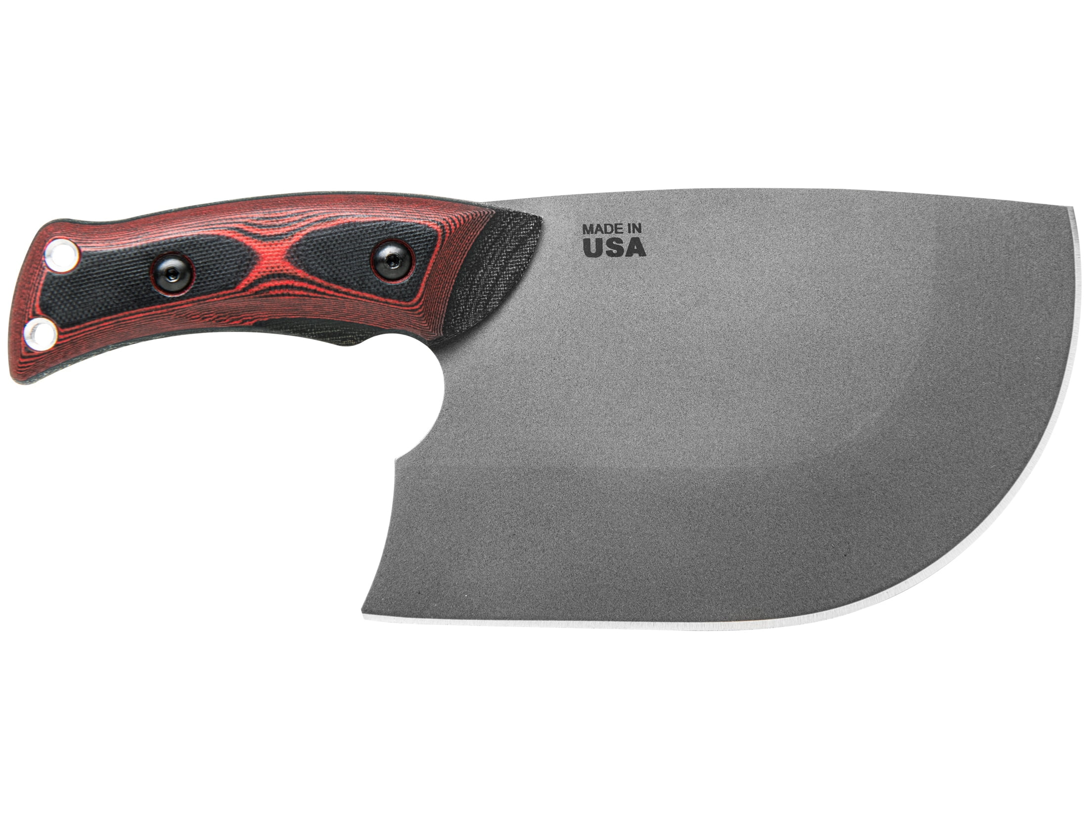 TOPS Knives XXX Dicer Kitchen Knife 7" Chef 440C Stainless Tumble Blade G-10 Handle Black/Red