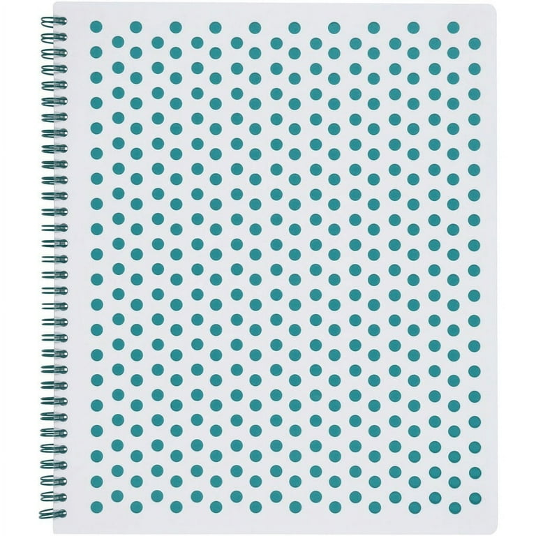 TOPS Polka Dot Design Spiral Notebook - Double Wire Spiral - College Ruled - 3 Hole(s) - 11 TOPS Polka Dot Design Spiral Notebook - Double Wire Spiral - College Ruled - 3 Hole(s) - 11