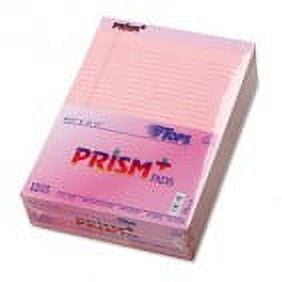 TOPS Prism Plus Colored Legal Pads, 8 1/2 x 11 3/4, Pink, 50 Sheets, Dozen